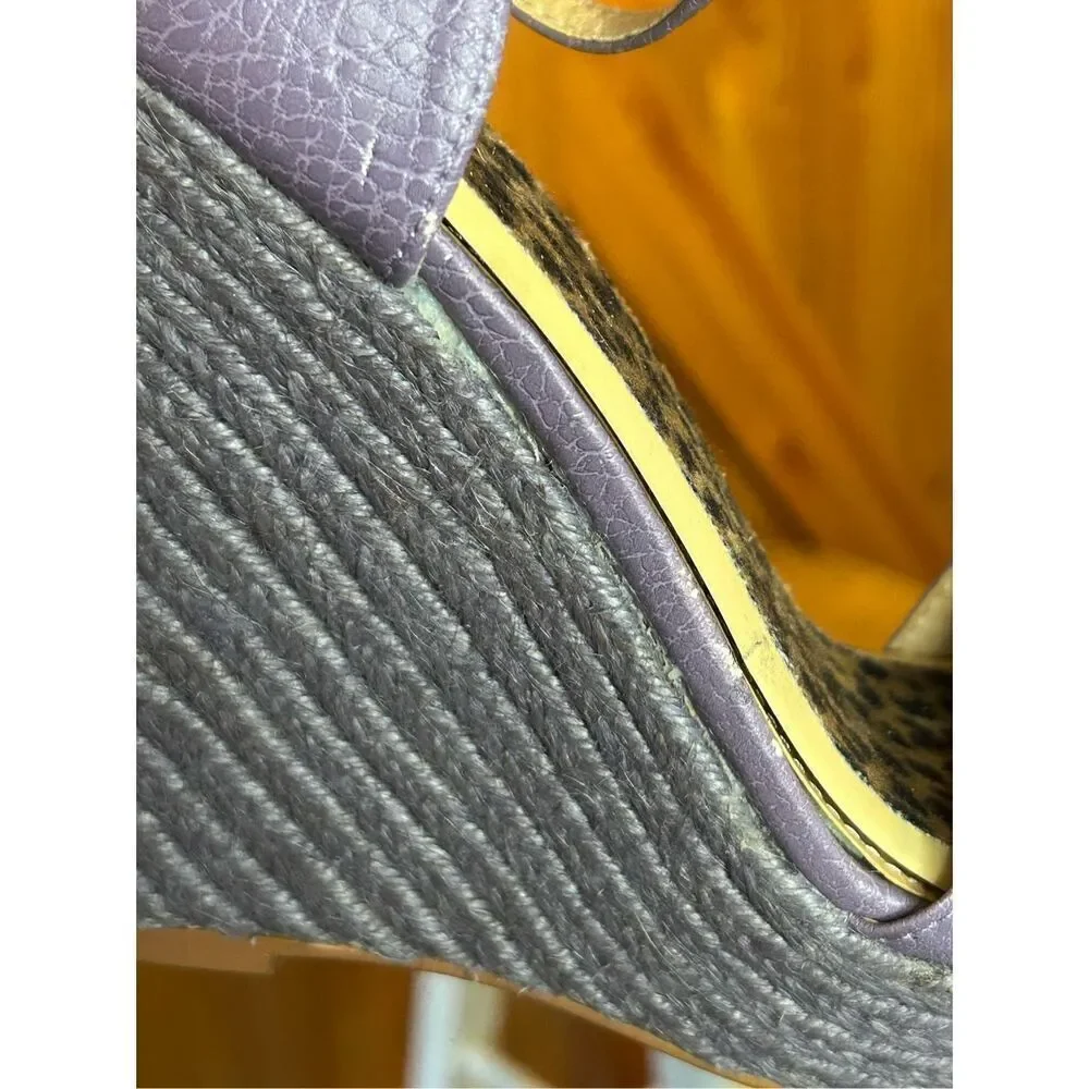 Colin Stuart Espadrilles Wedge Sandals Purple Women Size 5B